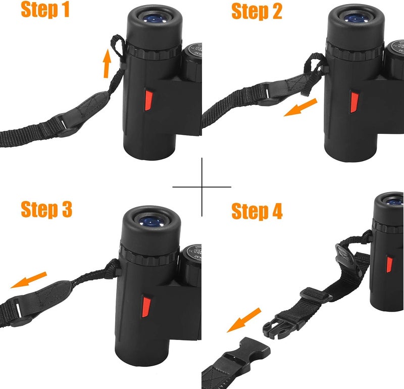 EYESKEY TROSCAS Super Comfort Neoprene Optic Straps | Loop Connectors | Field Repair Buckle | Lightweight | Adjustable Length Neck Straps for Binoculars Cameras (Type 1) - Image 5